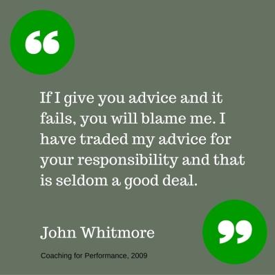 Whitmore advice & blame